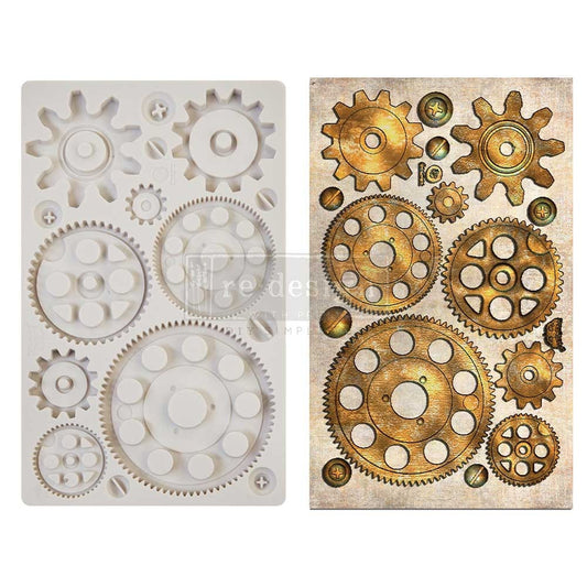 Decor Mould® - Machine Parts | Finnabair | 5”x8”x8mm | Redesign with Prima