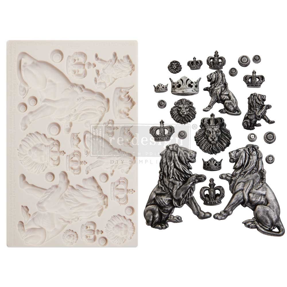 Decor Mould® - Regal Lion | Finnabair | 5”x8”x8mm | Redesign with Prima