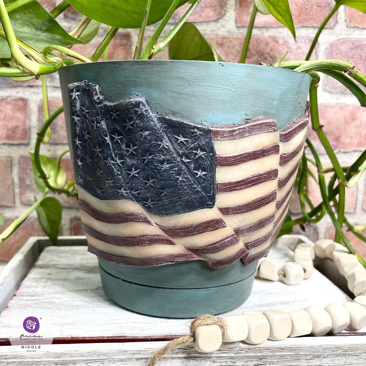 Decor Mould® - Star Spangled Banner | 1pc, 5”x8” | American Flag | Redesign with Prima