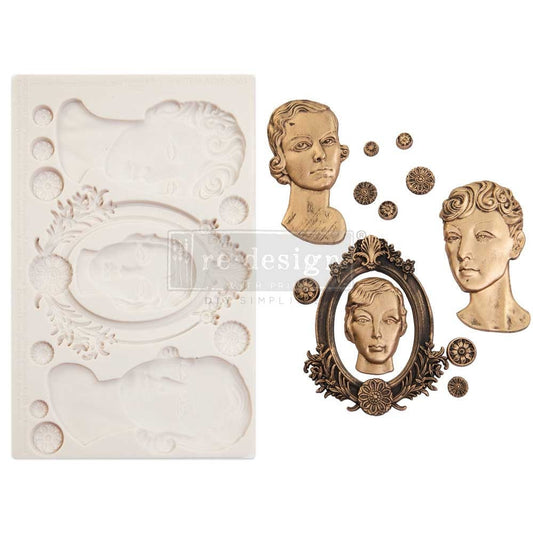 Decor Mould® - Vintage Ladies Decor | Finnabair | 5”x8”x8mm | Redesign with Prima