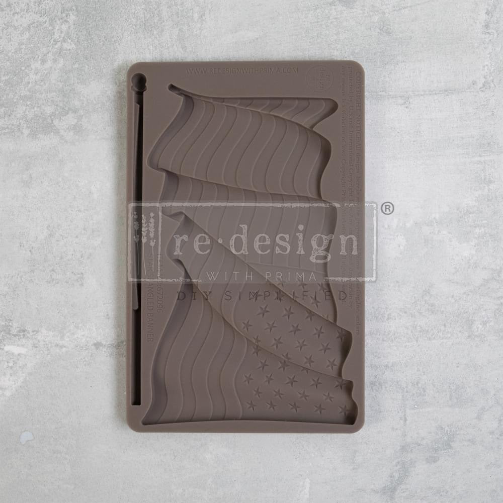 Decor Mould® - Star Spangled Banner | 1pc, 5”x8” | American Flag | Redesign with Prima