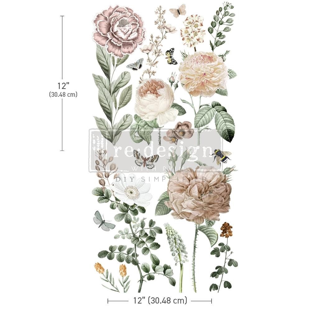 Maxi Decor Transfer® - An Afternoon in the Garden | 2 sheets, 12”x12” | Redesign with Prima