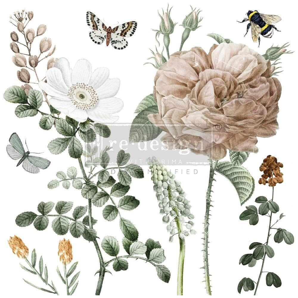 Maxi Decor Transfer® - An Afternoon in the Garden | 2 sheets, 12”x12” | Redesign with Prima