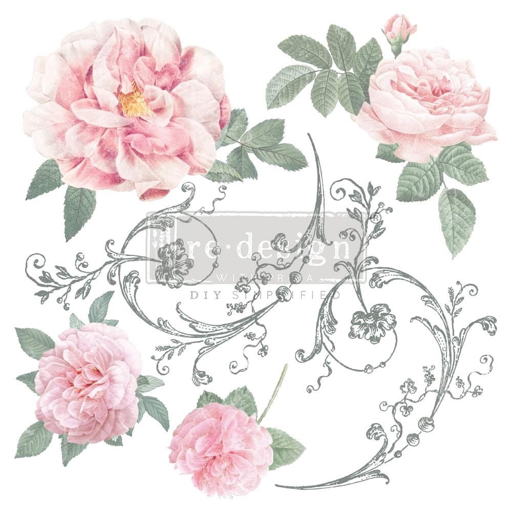 Maxi Decor Transfer® - Odeur De Rose | 12”x12” | Redesign with Prima
