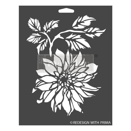 Decor Stencil - Dahlia Garden | 1 pc-9”x12” | Redesign with Prima