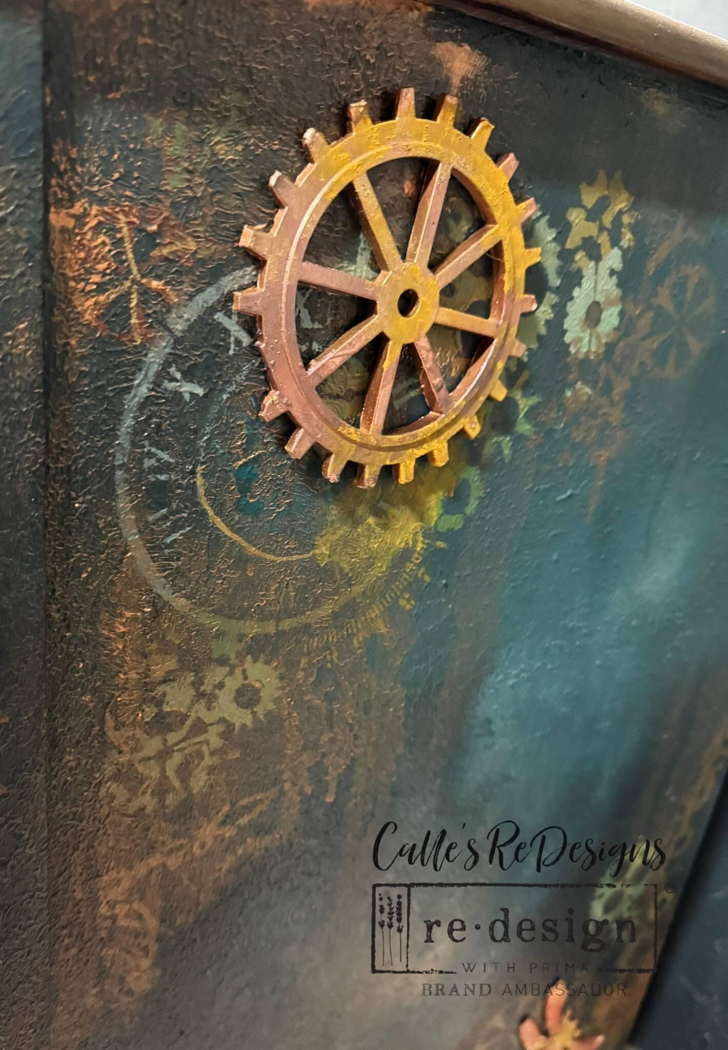 Decor Stencil - Gearworks | Steampunk | 1 pc-9”x12” | Redesign with Prima