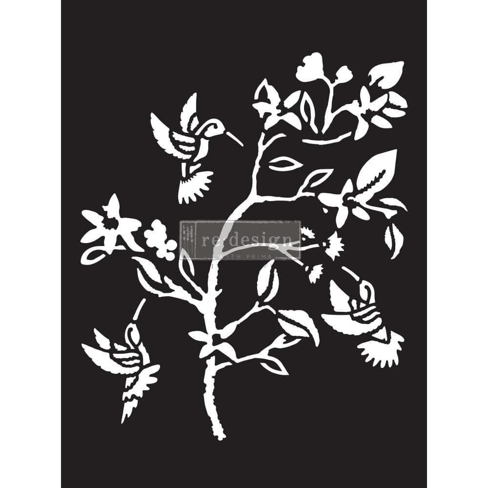 Decor Stencil - Hummingbird | 1 pc-9”x12” | Redesign with Prima