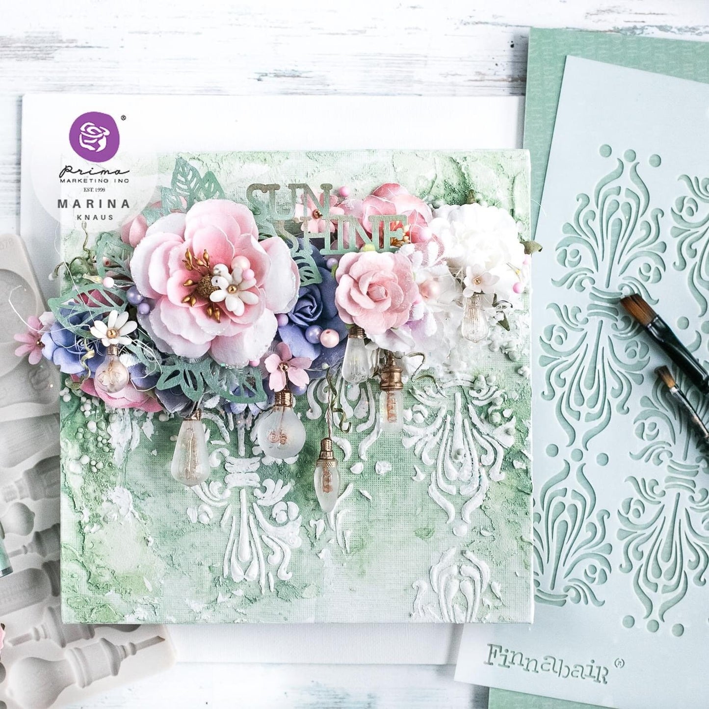 Decor Stencil - Manor House | Finnabair | 1 pc-6”x9” | Redesign with Prima
