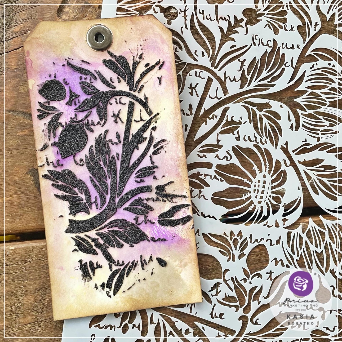 Decor Stencil - Secret Letters | Finnabair | 1 pc-6”x9” | Redesign with Prima