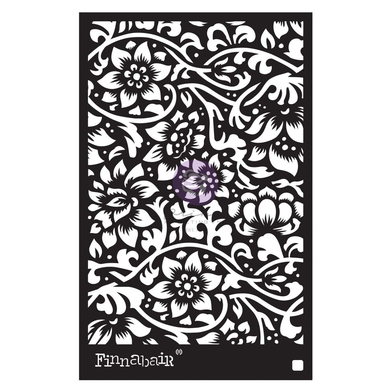 Decor Stencil - Bindweed Wallpaper | Finnabair | 1 pc-6”x9” | Redesign with Prima