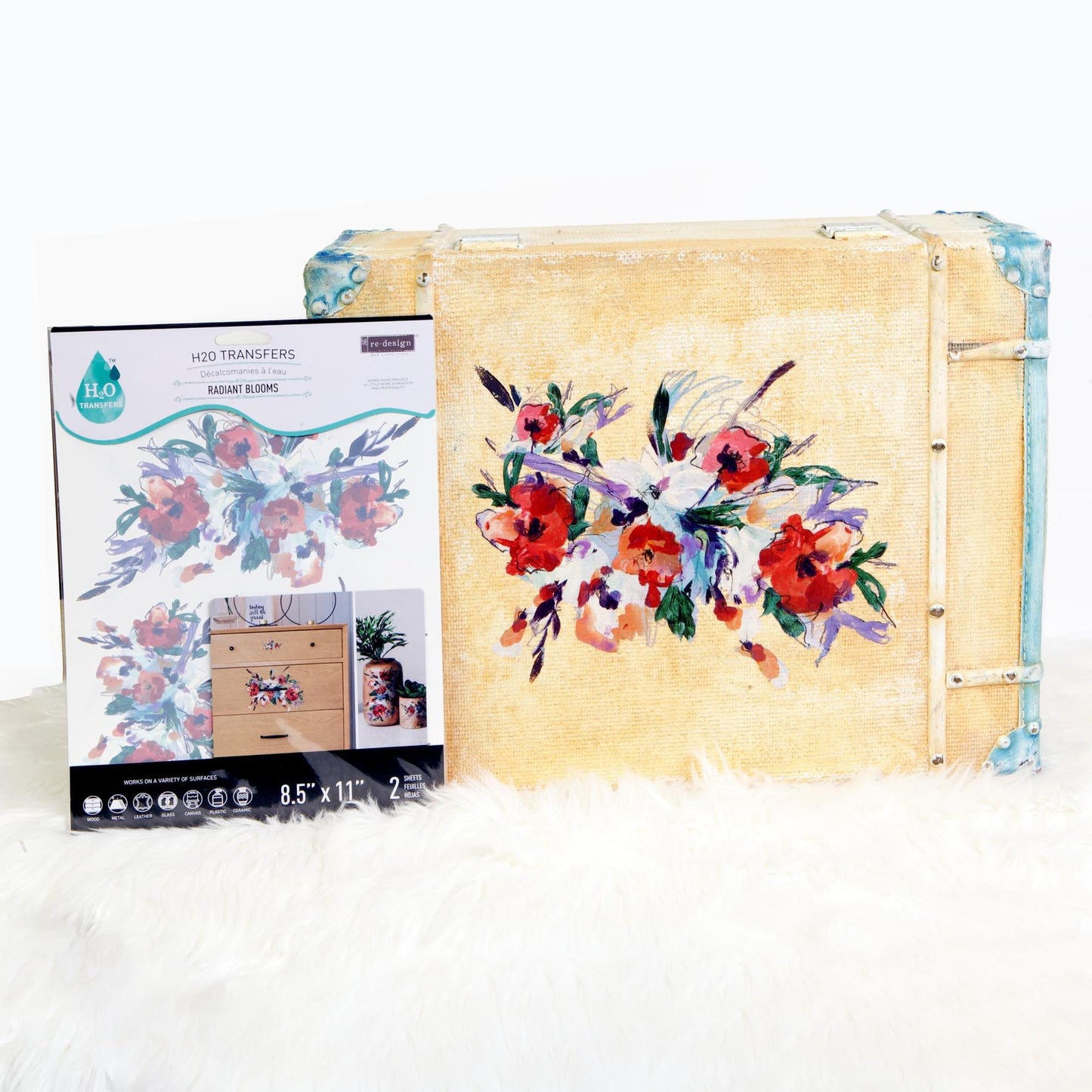 H2O Transfer - Radiant Blooms | 8.5"x11" | Redesign with Prima