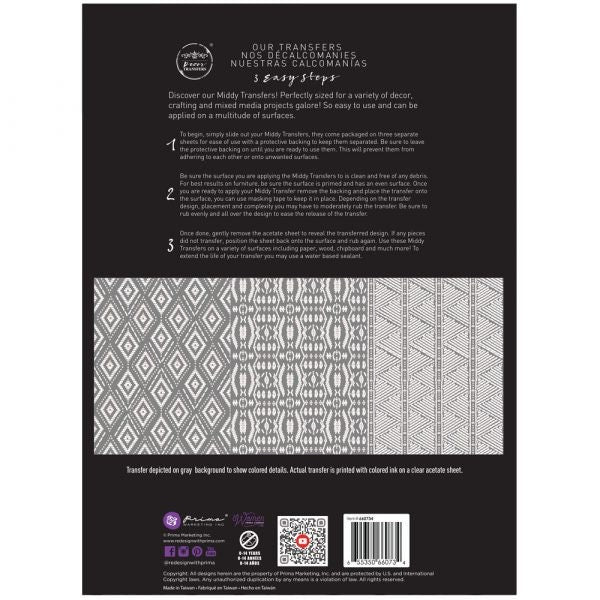 Middy Decor Transfers® - Woven with Love | 3 sheets, 8.5”x11” | Redesign with Prima