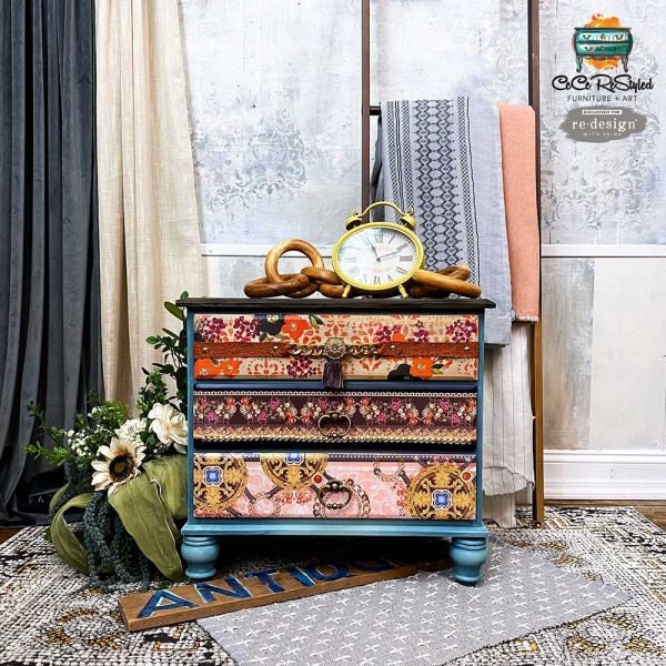 Large Decor Transfers® - Divine in Denim | Reduced Price | 3 sheets, 24” x 35” | Redesign with Prima