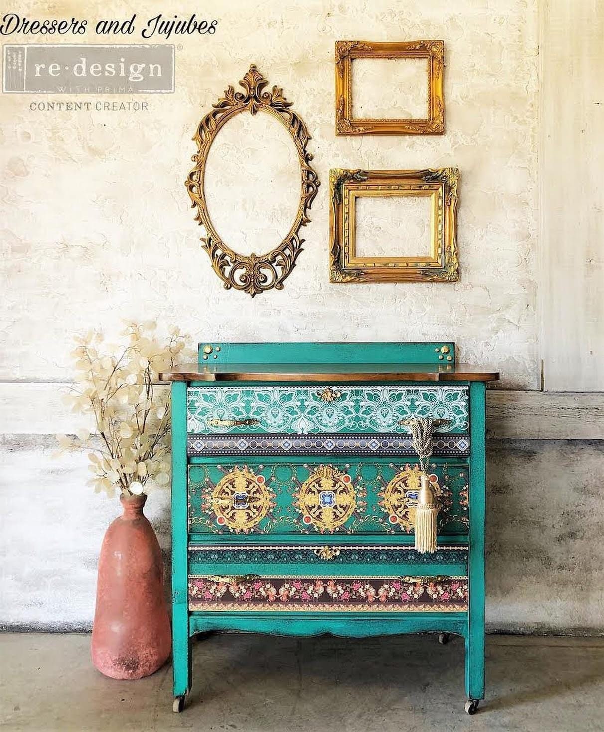 Large Decor Transfers® - Divine in Denim | Reduced Price | 3 sheets, 24” x 35” | Redesign with Prima