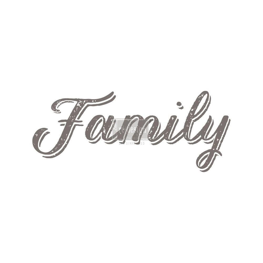 Large Decor Transfers® - Family | Reduced Price | 8″X 21″ total | Redesign with Prima