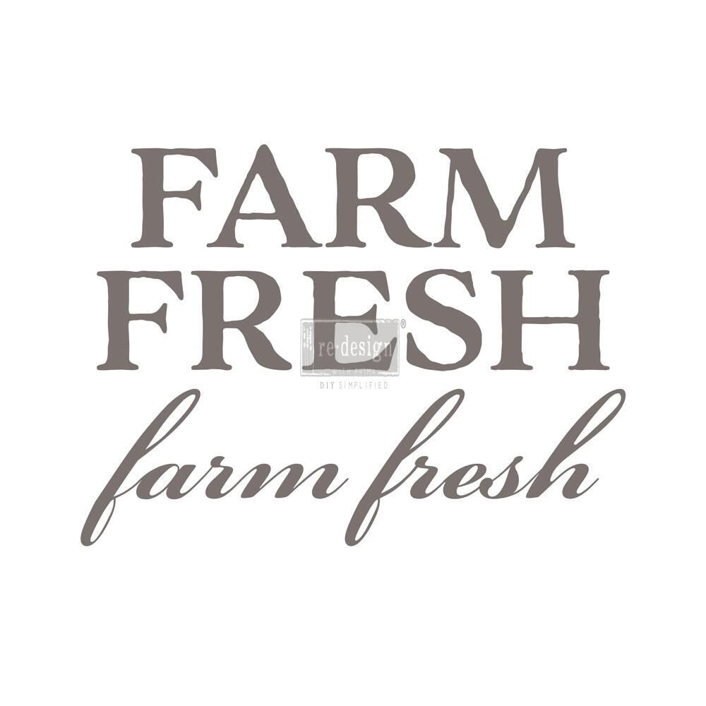Large Decor Transfers® - Farm Fresh | Reduced Price | 8″X 28″ | Redesign with Prima