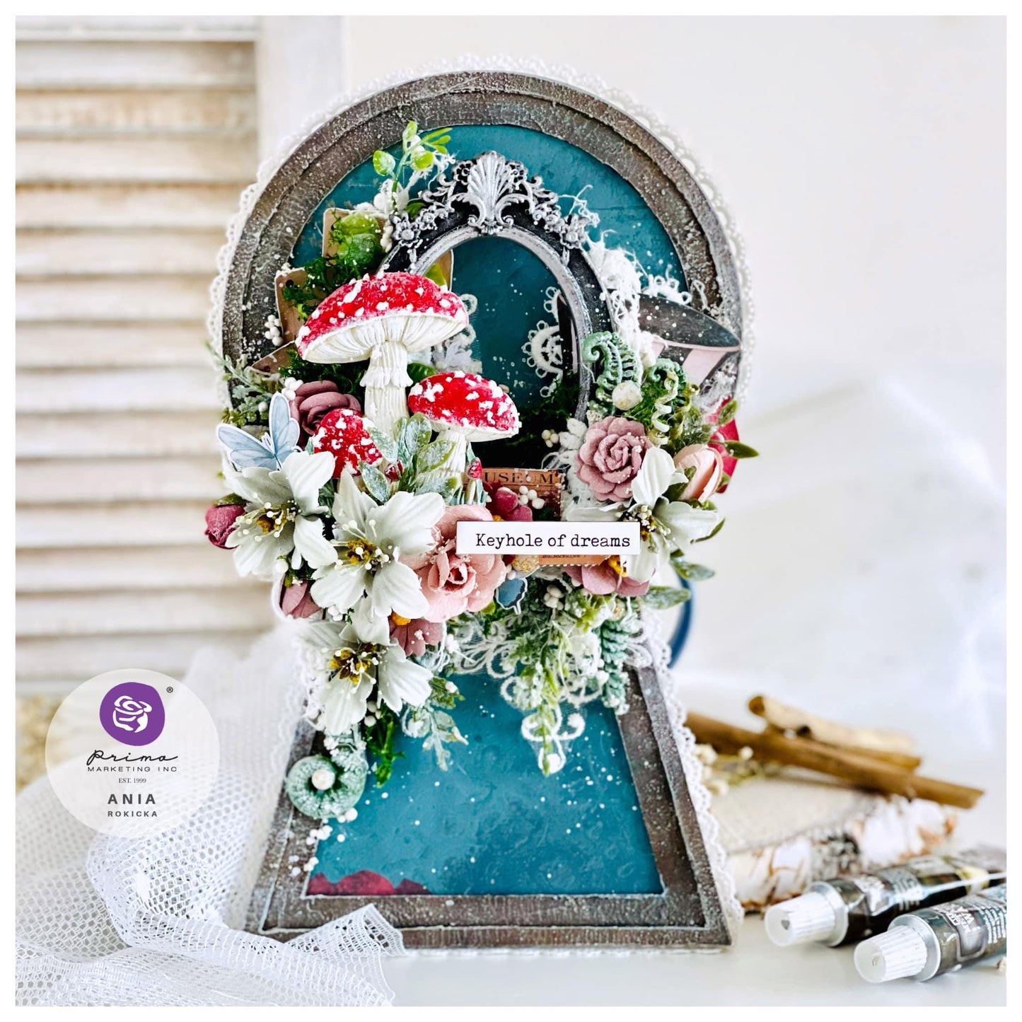 Lost in Wonderland Collection Flowers - Magical Land, 12 pcs | Three Girls Tale | Prima Marketing Inc