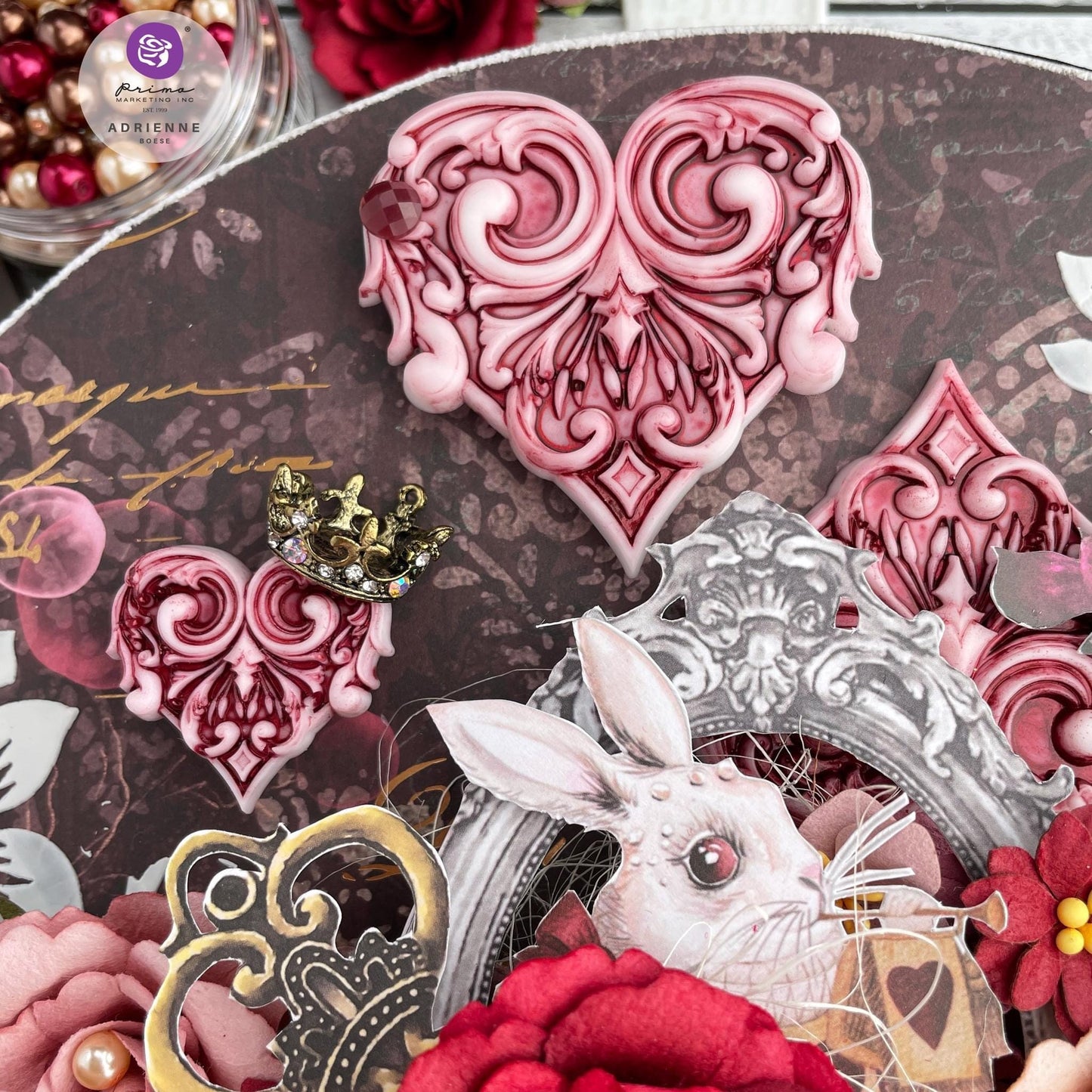 Lost in Wonderland Decor Mould® - Deck of Cards | 5”x8” | Three Girls Tale |Prima Marketing Inc