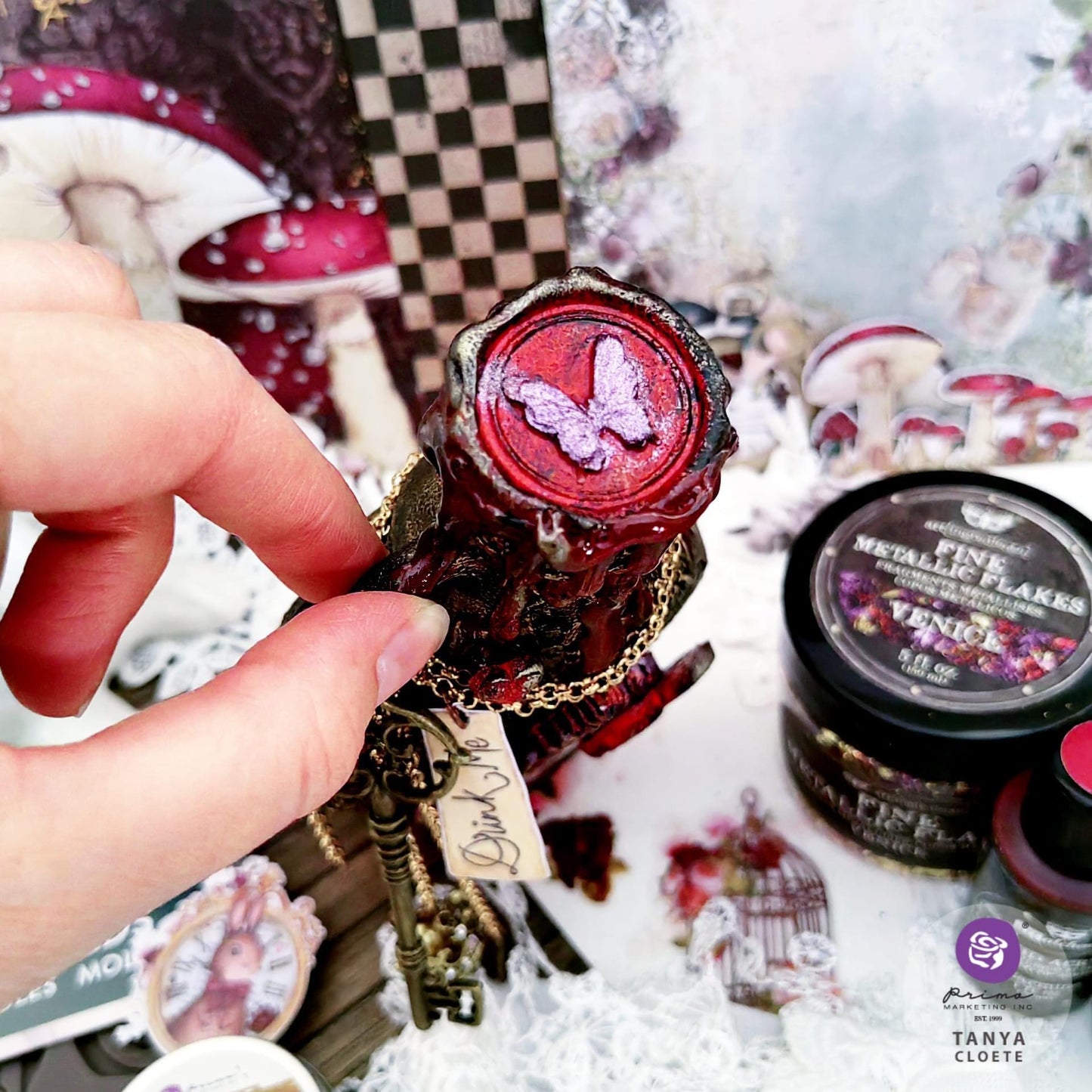 Lost in Wonderland Decor Mould® - Letters from Wonderland | 5”x8” | Wax Seals | Redesign with Prima