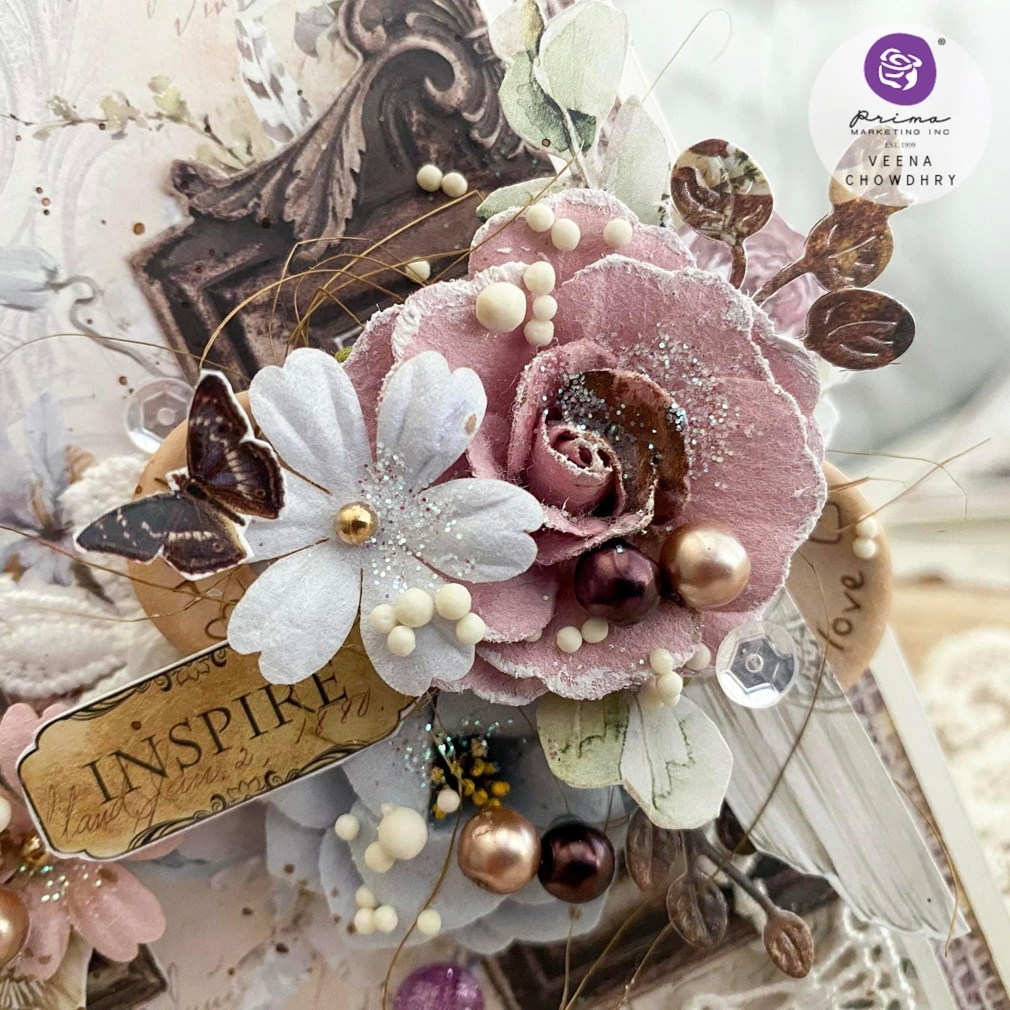 Bohemian Heart Collection Flowers - Wild Instinct, 48 pcs | Prima Marketing Inc.