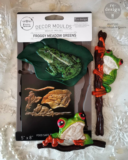 Decor Mould® - Froggy Meadow Greens  | 5”x8”x8mm | Redesign with Prima