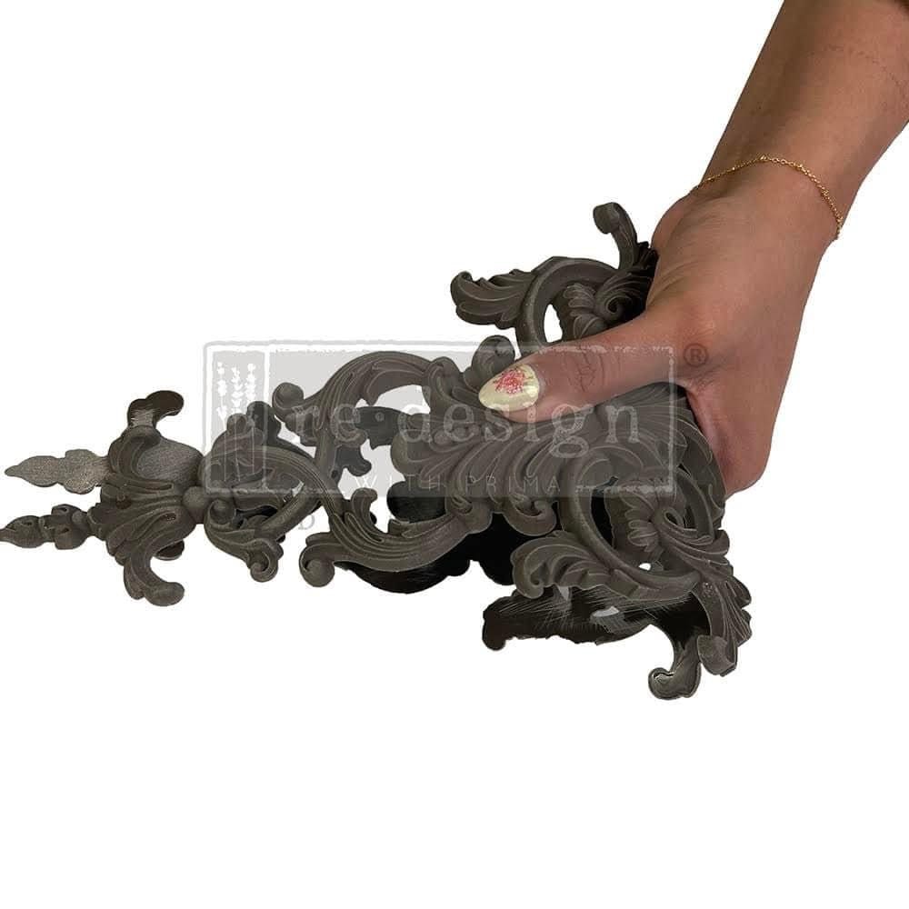 Décor Poly™ - Intricate Grace | Bendable | 2 PCS, 7″X6.76″0.315″ | Furniture Appliqué | Redesign with Prima