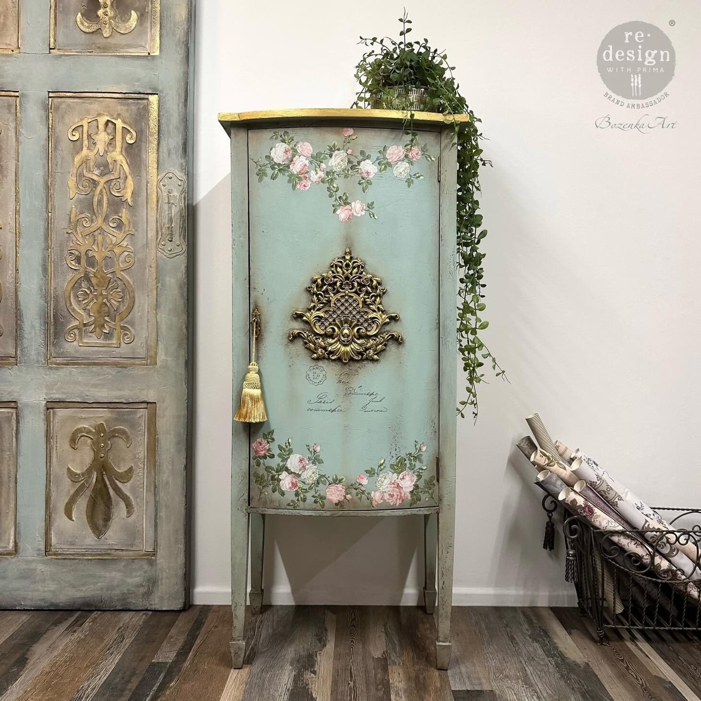 Décor Poly™ - Baroque Elegance | Bendable-10x9.89x0.49” | Furniture Appliqué | Redesign with Prima