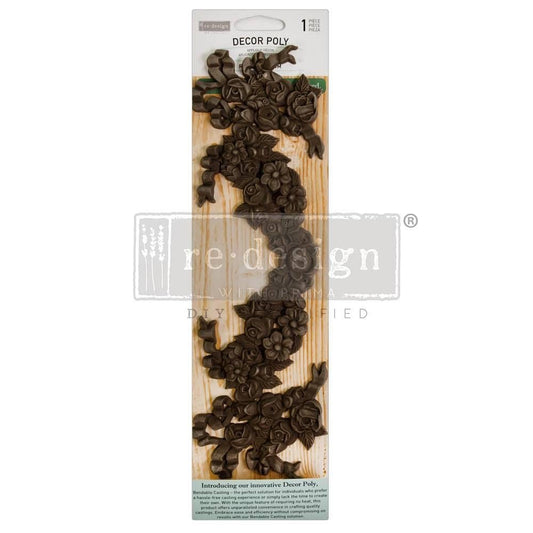 Décor Poly™ - Royal Decorum | Bendable-11x3.3x0.28” | Furniture Applique | Redesign with Prima