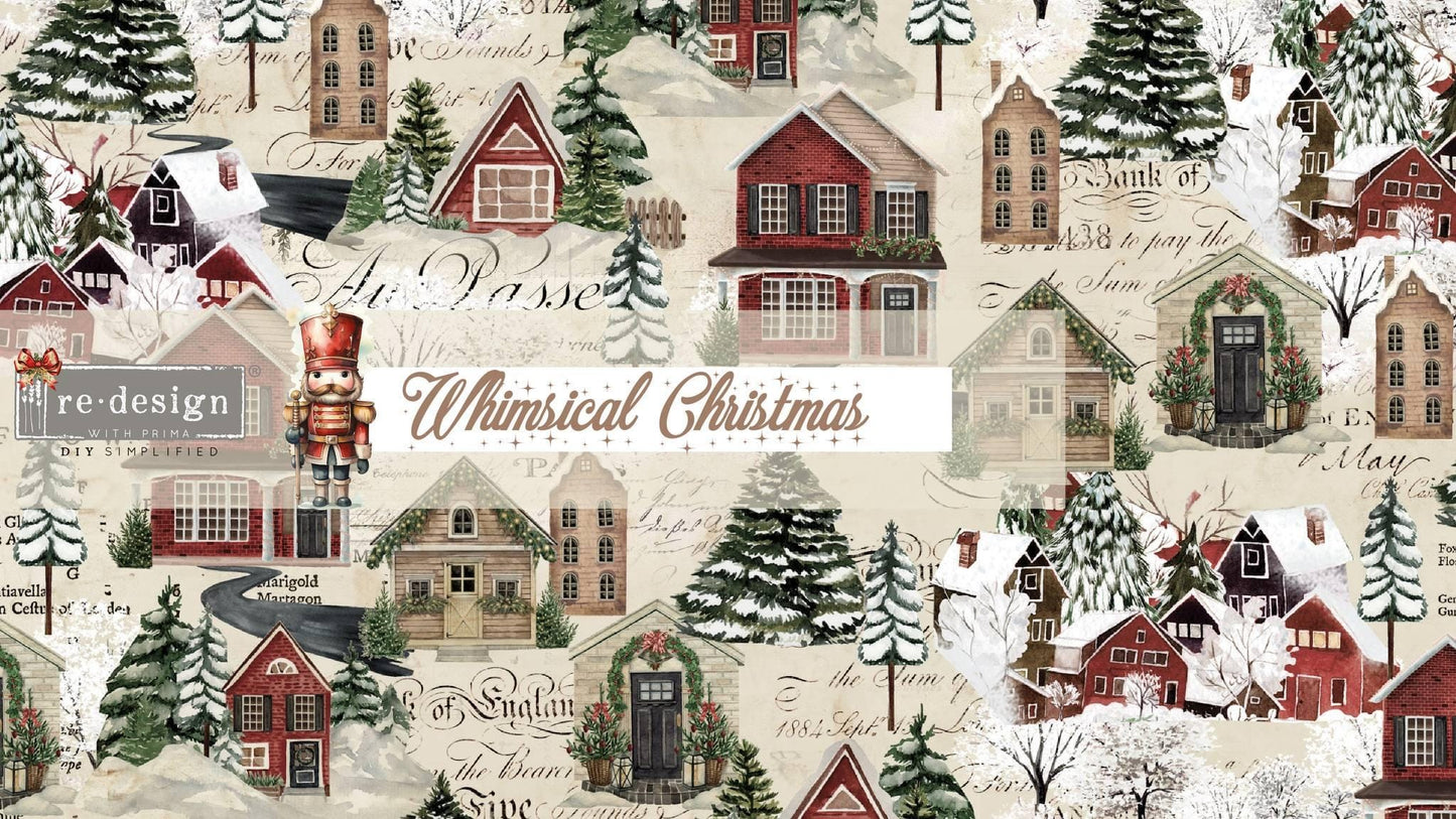A3 Decoupage Fiber - Whimsical Woodland | 3 sht, 11.7” x 16.5” each | Redesign with Prima