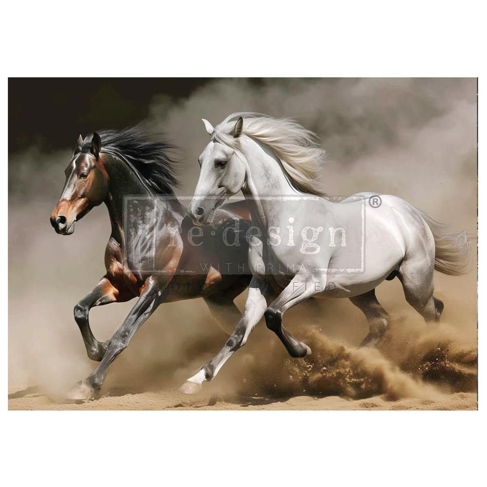 A1 Decoupage Fiber - Wild Maneuvers | 1 sheet, 23.4 x 33.1” | Redesign with Prima