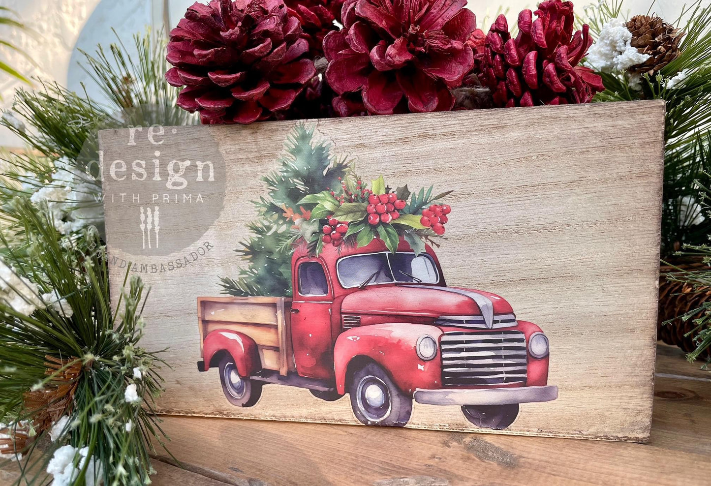 A3 Decoupage Fiber - Christmas Cargo | 3 sht, 11.7” x 16.5” each | Redesign with Prima