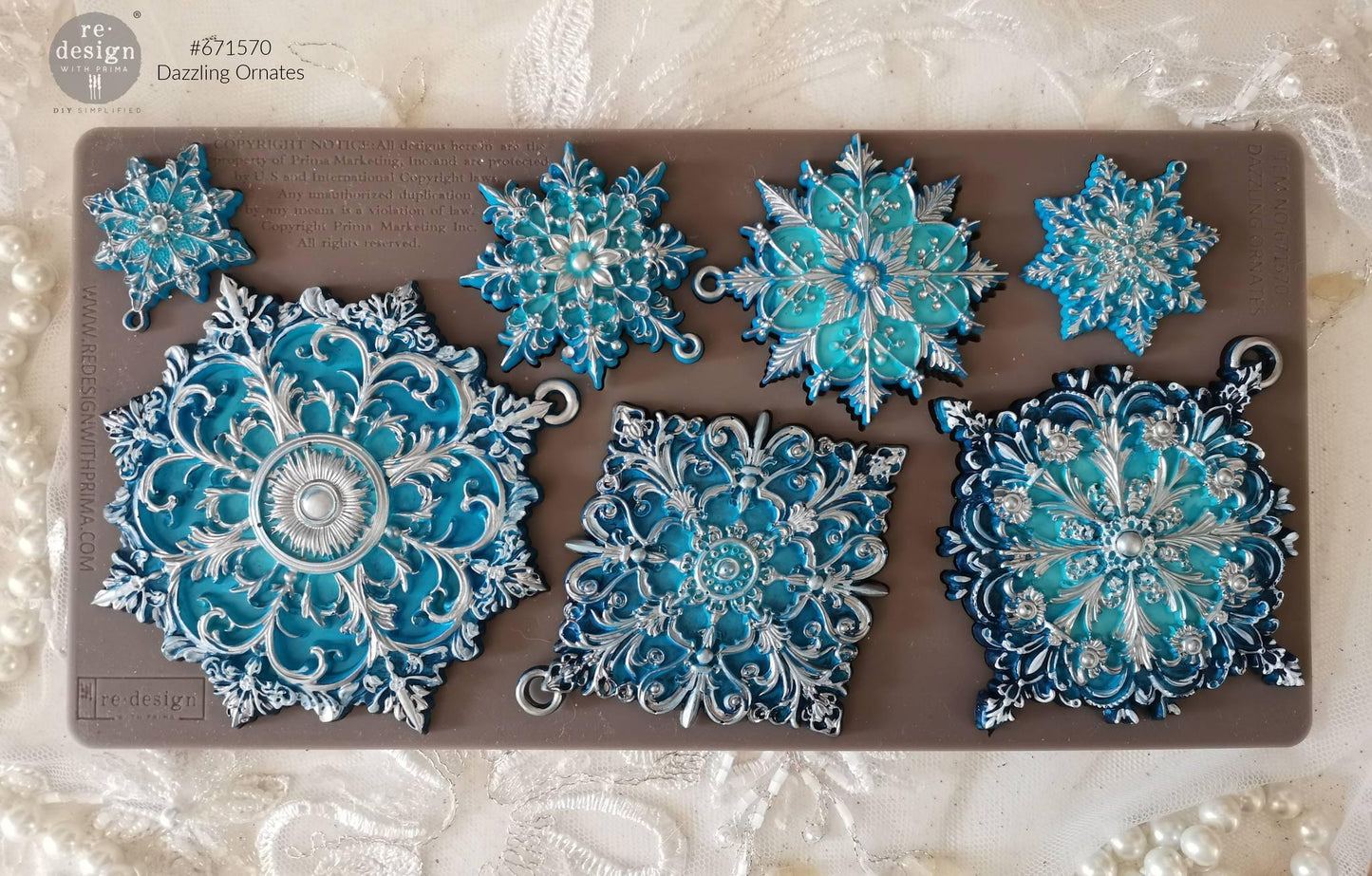 Decor Mould® - Dazzling Ornates | 5”x10”x8mm | Redesign with Prima