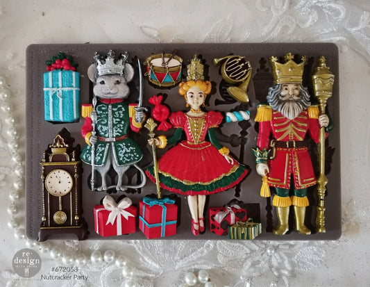 Decor Mould® - Nutcracker Party | Whimsical Christmas Collection | 5”x8”x8mm | Redesign with Prima