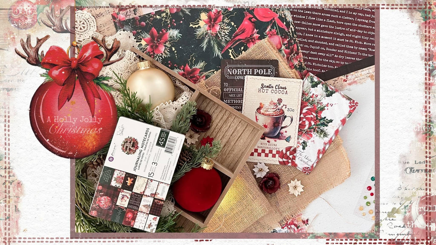 From the North Pole Collection Journaling Notecards, 4”x6” | 45 sheets | Prima Marketing Inc