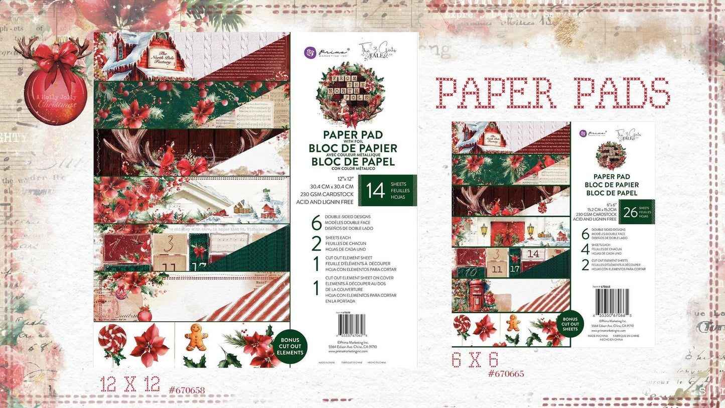 From the North Pole Collection 6x8 Paper Pad | 15shts | Three Girls Tale | Prima Marketing, Inc.