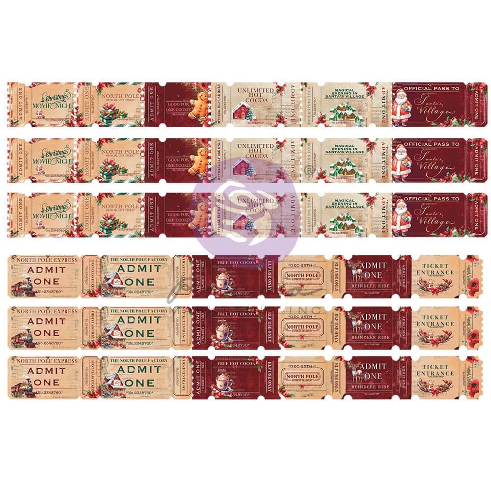 From the North Pole Collection Craft Tickets | 36x3 designs | Prima Marketing, Inc.