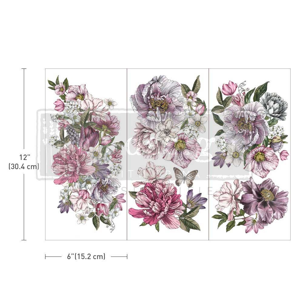 Mini Decor Transfers® - Dreamy Florals | 6"x12" | Redesign with Prima