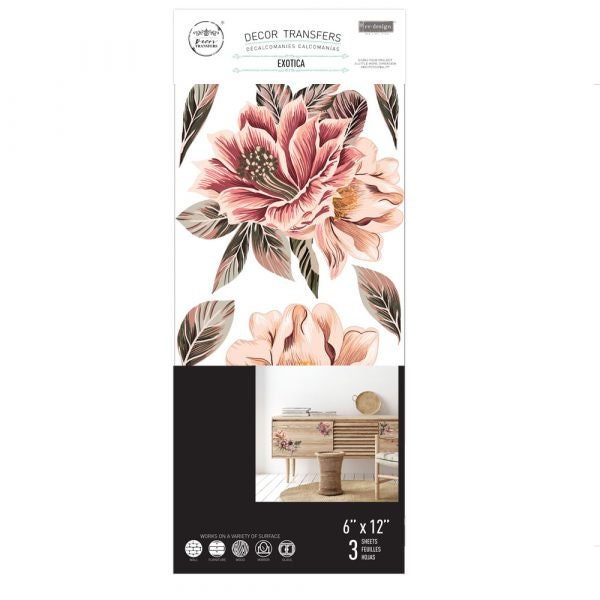 Mini Decor Transfers® - Exotica | 6"x12"-3 sheets | Redesign with Prima