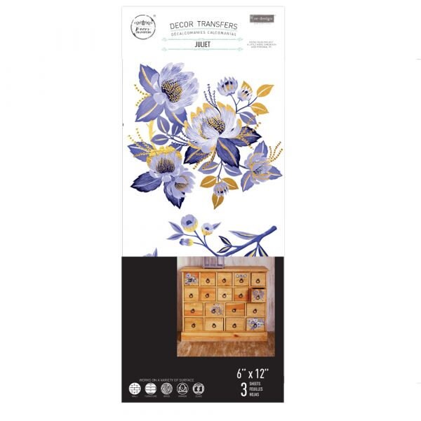 Mini Decor Transfers® - Juliet | 6"x12"-3 sheets | Redesign with Prima