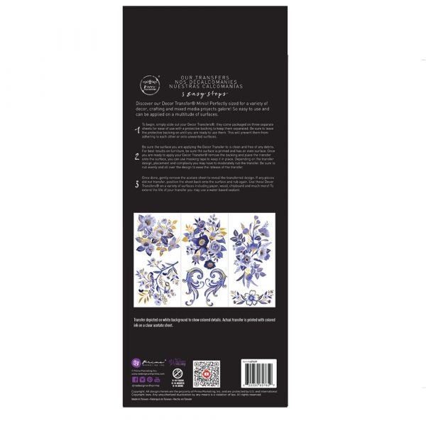 Mini Decor Transfers® - Juliet | 6"x12"-3 sheets | Redesign with Prima