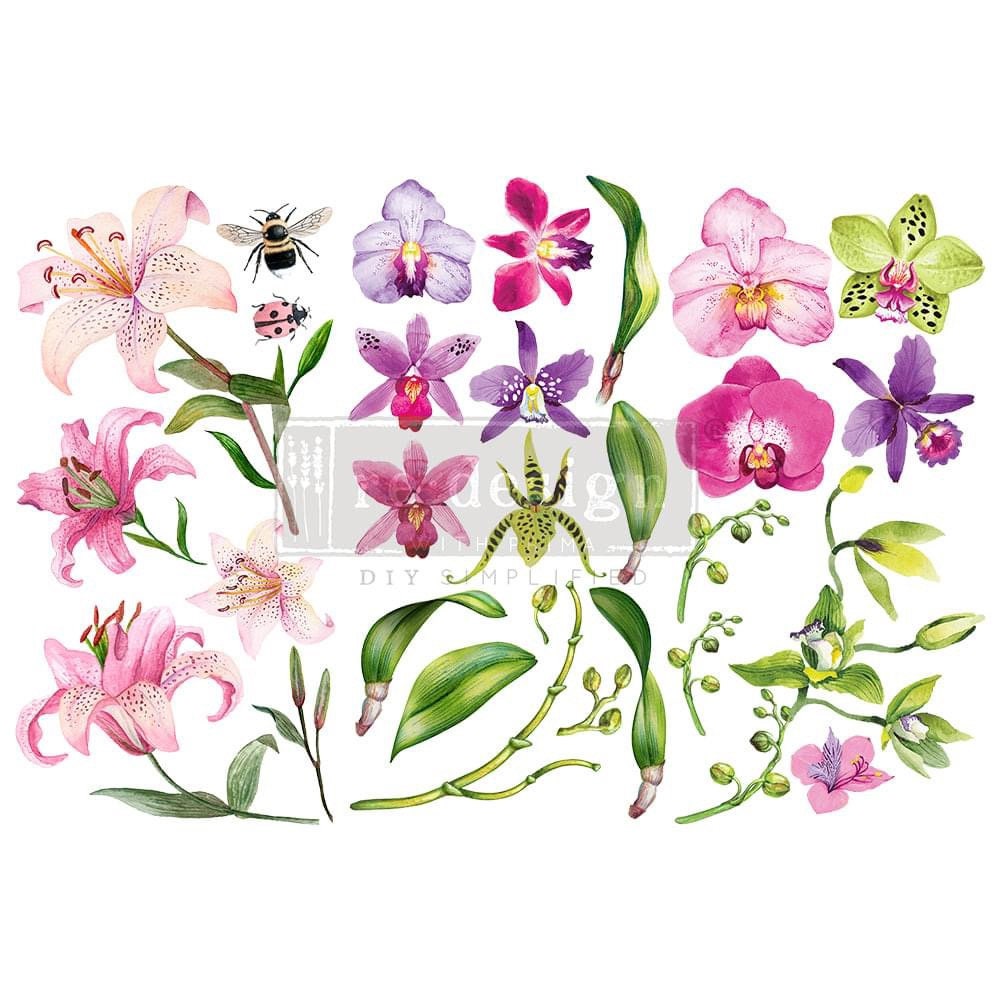 Mini Decor Transfers® - Sunset Tropics | 3 sheets, 6”x12” | Redesign with Prima