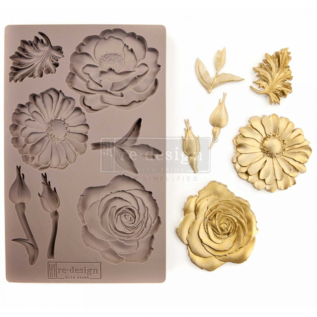 In the Garden Decor Moulds® | 1 pc, 5”x8”x8mm | Redesign with Prima