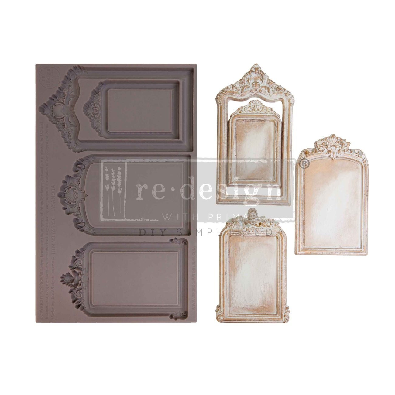 Lysandra | Decor Mould | 1pc, 5”x8”x8mm | Redesign with Prima