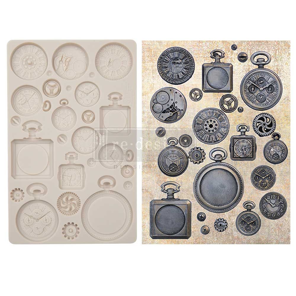 Decor Mould® - Pocket Watches | Finnabair | 5”x8”x8mm | Redesign with Prima