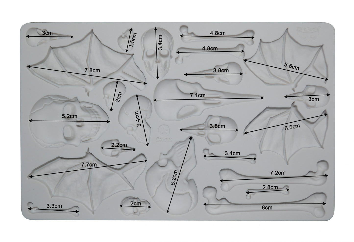 Decor Mould® - Wings and Bones | Finnabair | Measures 5”x8”x8mm | Redesign with Prima