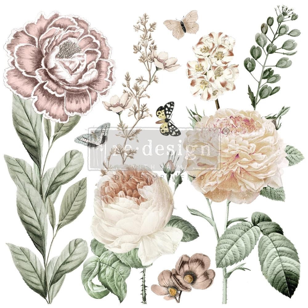 Maxi Decor Transfer® - An Afternoon in the Garden | 2 sheets, 12”x12” | Redesign with Prima