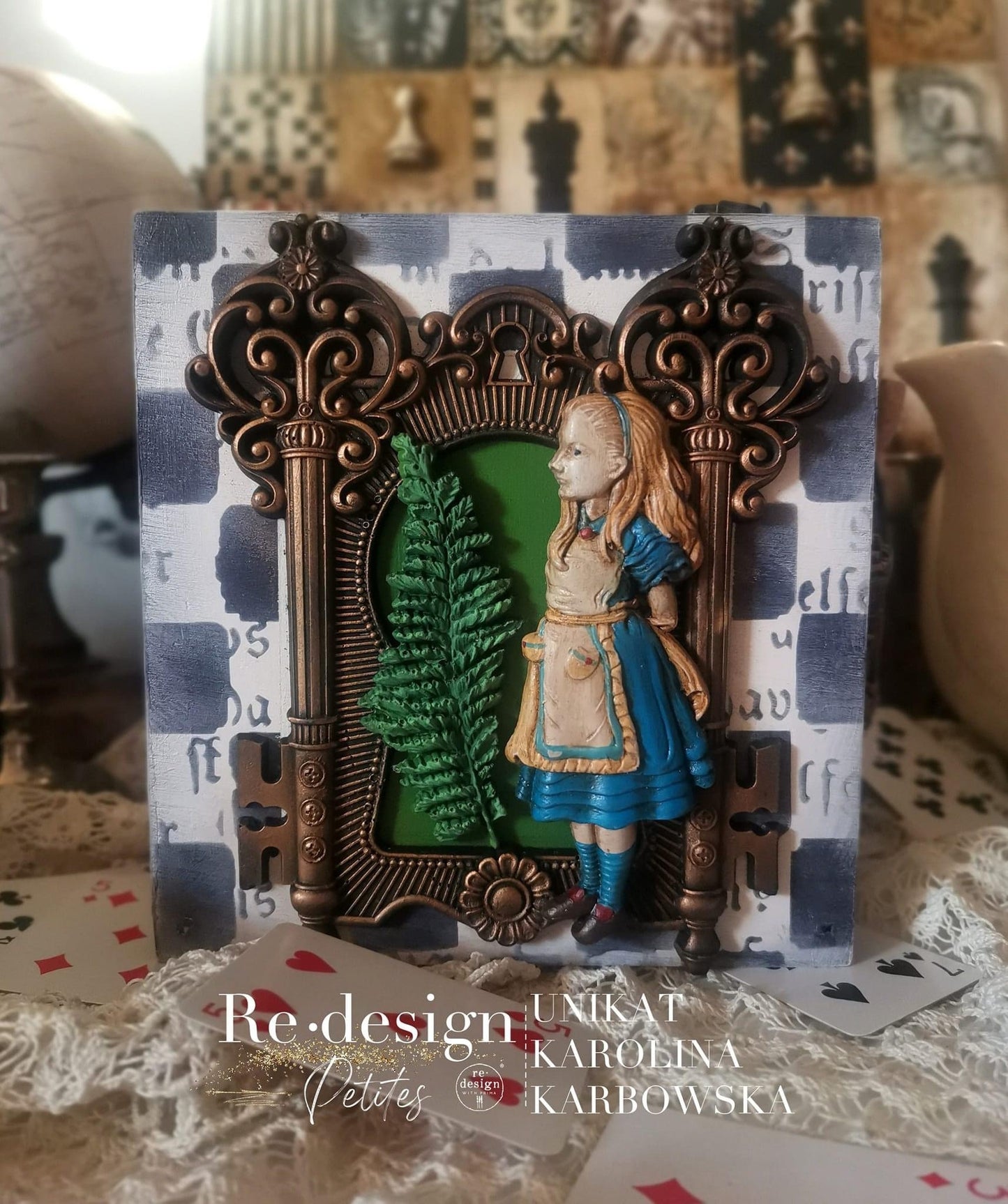 Decor Stencil - Mind Games | Finnabair | 1 pc-6”x9” | Redesign with Prima