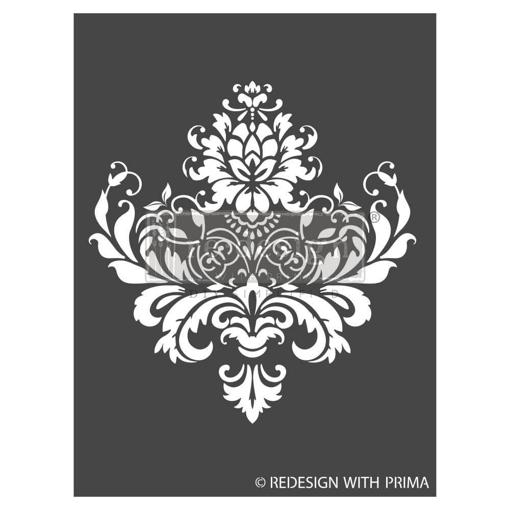 Decor Stencil - Royale Brocade | 3 dimensional | 1 pc-9”x12” | Redesign with Prima