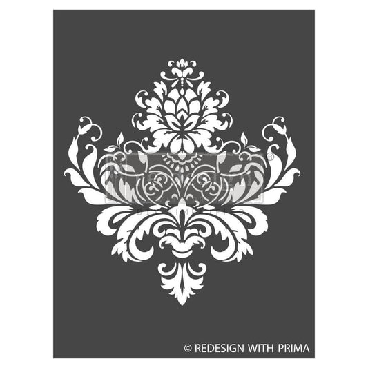 Decor Stencil - Royale Brocade | 3 dimensional | 1 pc-9”x12” | Redesign with Prima
