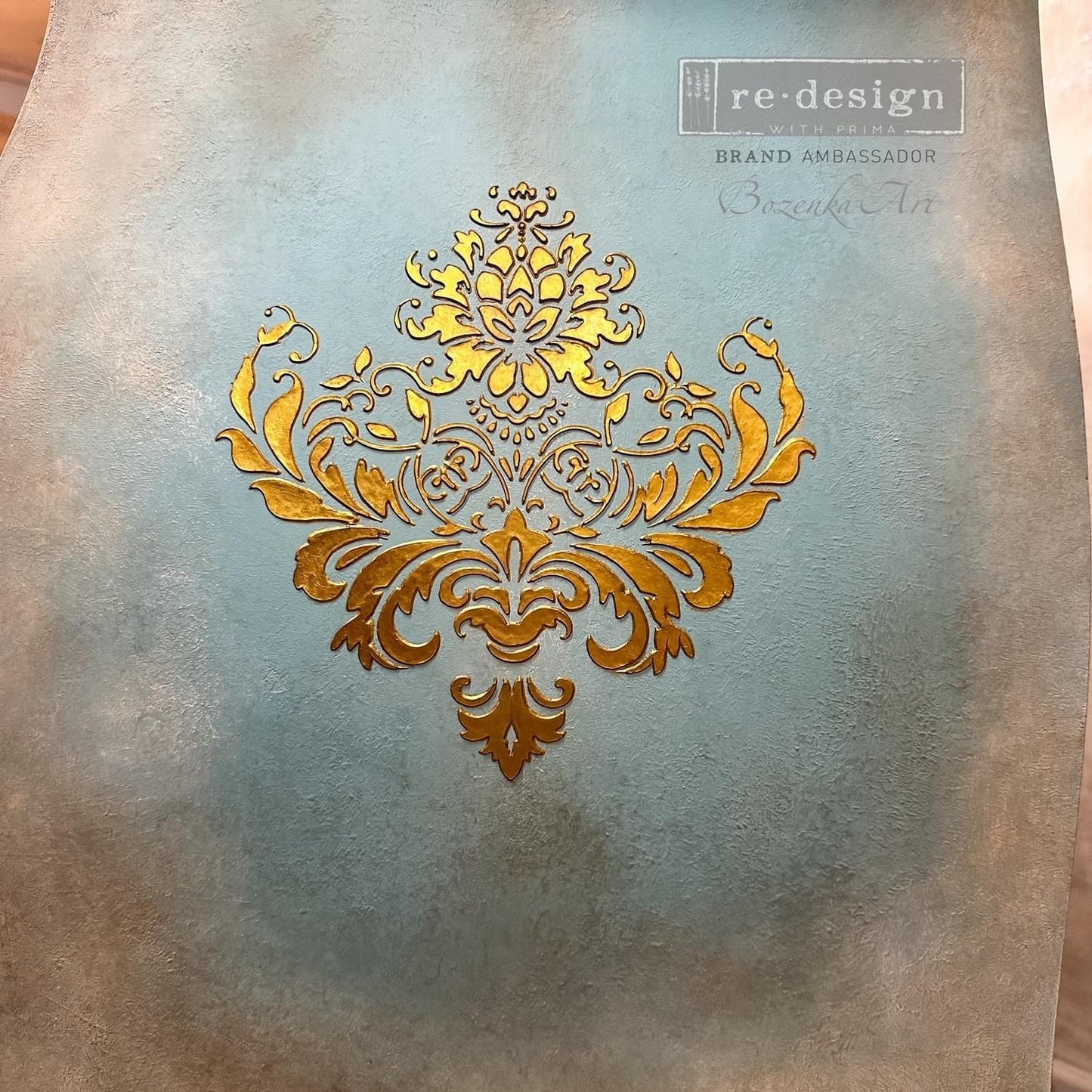 Decor Stencil - Royale Brocade | 3 dimensional | 1 pc-9”x12” | Redesign with Prima
